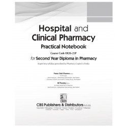 HOSPITAL AND CLINICAL PHARMACY PRACTICAL NOTEBOOK FOR SECOND YEAR DIPLOMA IN PHARMACY (PB 2023) book by SHARMA V.D. - Additional