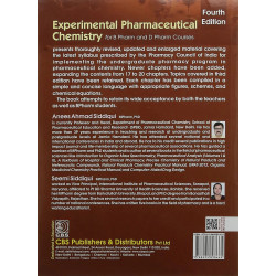 EXPERIMENTAL PHARMACEUTICAL CHEMISTRY FOR B PHARM AND D PHARM COURSES 4ED (PB 2021) book by SIDDIQUI A.A - Additional Image 3