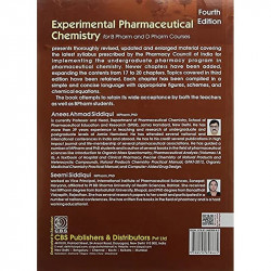 EXPERIMENTAL PHARMACEUTICAL CHEMISTRY FOR B PHARM AND D PHARM COURSES 4ED (PB 2021) book by SIDDIQUI A.A - Additional Image 4
