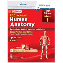 BD CHAURASIAS HUMAN ANATOMY 9ED 2 VOL SET WITH COMPANION BOOKLET FOR PHYSIOTHERAPY STUDENTS (PB 2024) book by BD Chaurasia's… -