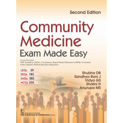 Community Medicine, 2ed. | Exam Made Easy (PB 2026) ISBN - 9788198953889 book by Shubha DB, Sandhya Rani J