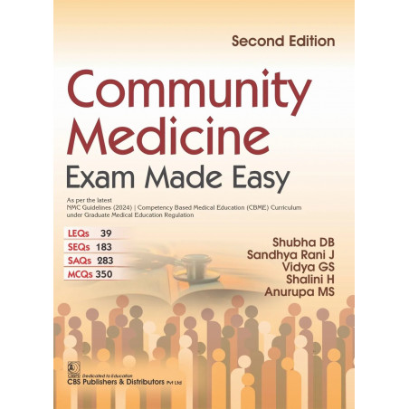 Community Medicine, 2ed. | Exam Made Easy (PB 2026) ISBN - 9788198953889 book by Shubha DB, Sandhya Rani J