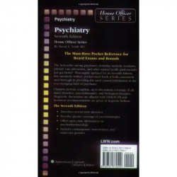 Psychiatry (House Officer Series) book by David A. Tomb - Back Cover