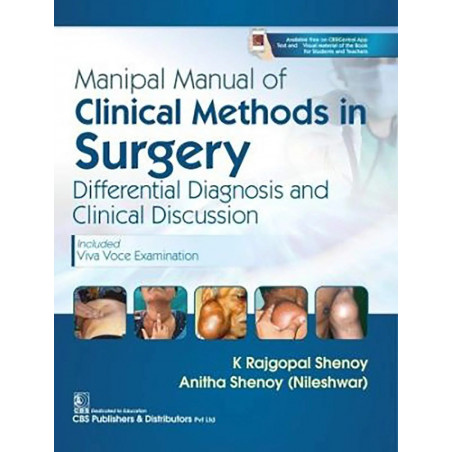 Manipal Manual Of Clinical Methods In Surgery (Pb 2019): Differential Diagnosis And Clinical Discussion book by SHENOY K. R