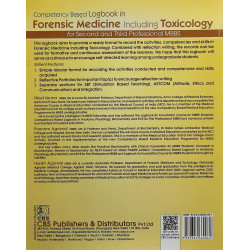 COMPETENCY BASED LOGBOOK IN FORENSIC MEDICINE INCLUDING TOXICOLOGY FOR SECOND AND THIRD PROFESSIONAL MBBS 6 (PB 2023) book b… -