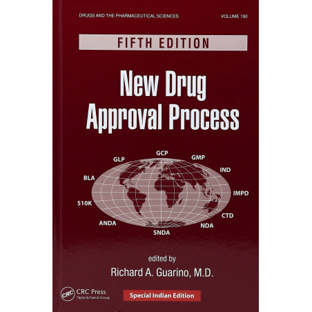 NEW DRUG APPROVAL PROCESS VOLUME 190 5ED (SIE) (HB 2026) book by GUARINO R.A.