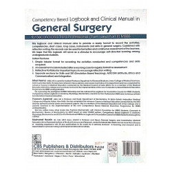 Competency Based Logbook And Clinical Manual In General Surgery Part I And Part Ii Mbbs 10 (Pb 2025) book by NIKET VERMA - Back
