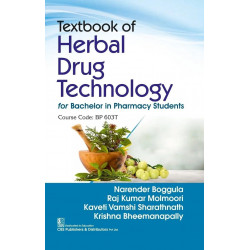 Textbook of Herbal Drug Technology for Bachelor in Pharmacy Students | Course Code: BP603T | (PB - 2026) book by Narender Bo…