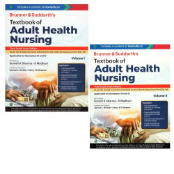 BRUNNER AND SUDDARTHS TEXTBOOK OF ADULT HEALTH NURSINGE 2 VOL SET 3ED (SAE) (PB 2025) book by SHARMA S. K.