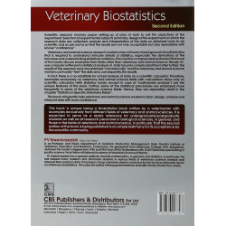 VETERINARY BIOSTATISTICS 2ED (PB 2017) book by SREENIVASAIAH - Back Cover
