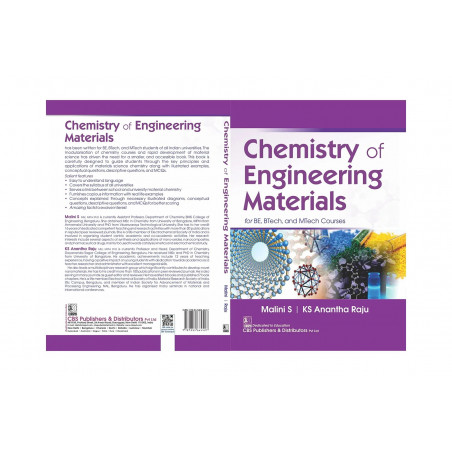 CHEMISTRY OF ENGINEERING MATERIALS FOR BE BTECH AND MTECH COURSES (PB 2022) book by MALINI S