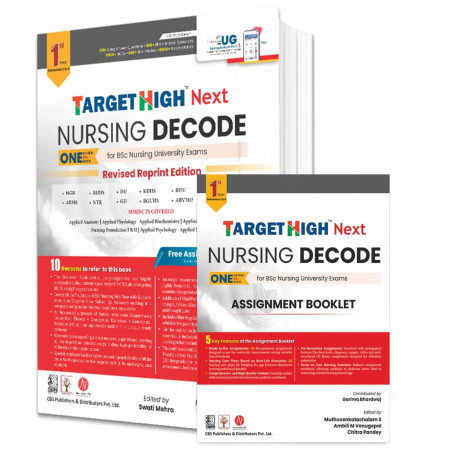Target High Next Nursing Decode 1st Year for BSc Nursing University Exams + Free Assignment Booklet book by Dr Muthuvenkatch…