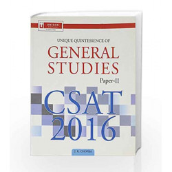 General Studies Papers-II CSAT 2016 by Chopra J K Book-9789351873150