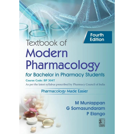 Textbook of Modern Pharmacology 4/e | For Bachelor in Pharmacy Students (PB 2027) book by M Muniappan, G Somasundaram