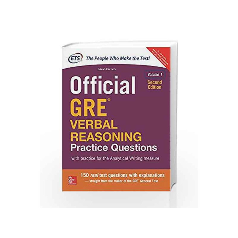 Official GRE  Verbal Reasoning Practice Questions by ETS Book-9789352607358