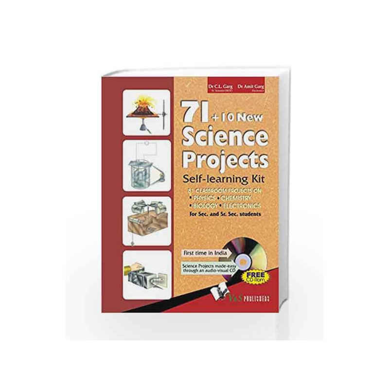 71+10 New Science Projects: Self Learning Kit (With CD) by C.L.Garg Book-9789381384053