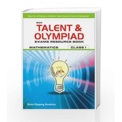 BMA\'s Talent & Olympiad Exams Resource Book for Class - 1 (Maths) by Brain Mapping Academy Book-9789382058311