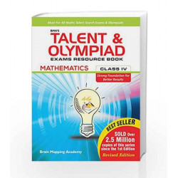BMA\'s Talent & Olympiad Exams Resource Book for Class - 4 (Maths) by Brain Mapping Academy Book-9789382058489