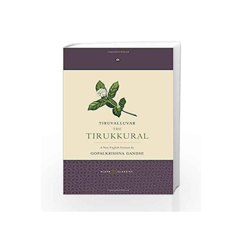 The Tirukkural: A New English Version by Tiruvalluvar Book-9789383064700