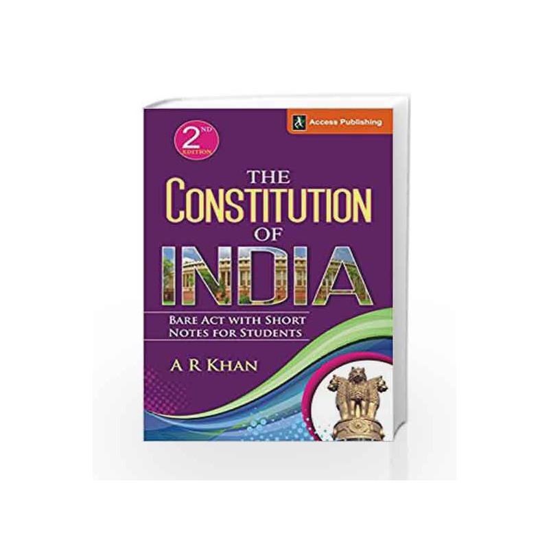 The Constitution of India: Bare Act with Short Notes by BIBLE STORIES Book-9789383454204