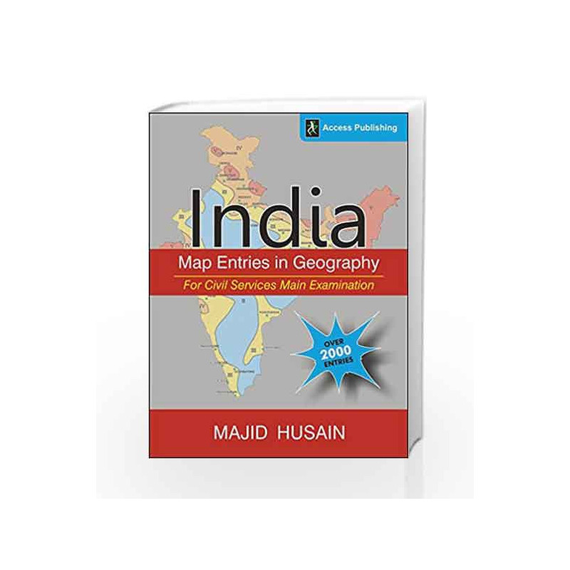 India: Map Entries in Geography for Civil Services Main Examination by BIBLE STORIES Book-9789383454822