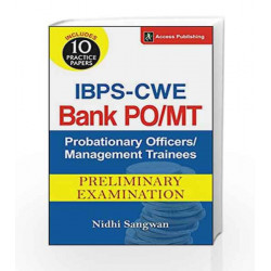 IBPS - CWE Bank Probationary Officers/Management Trainees (PO/MT) Preliminary Examination by Nidhi Sangwan Book-9789383454877