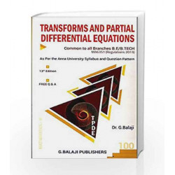 Transforms and Partial Differential Equations by Dr.G.Balaji Book-9789384769345