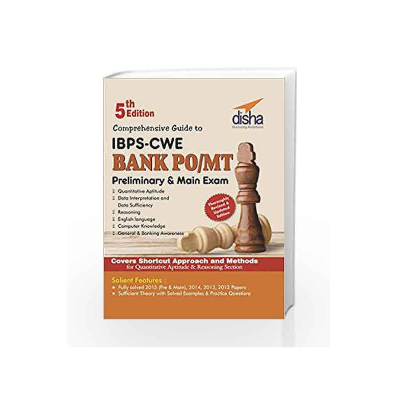 Comprehensive Guide to IBPS-CWE Bank PO/ MT Prelim + Main Exam by Disha Experts Book-9789385846991