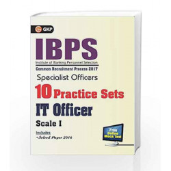 IBPS Specialist Officers 10 Practice Sets for IT Office Scale I 2017 by GKP Book-9789386309105