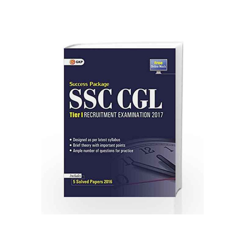 SSC CGL Tier-1 (Guide) 2017 by GKP Book-9789386309136