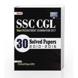 SSC CGL Tier-1 30 Solved Papers by GKP Book-9789386309143