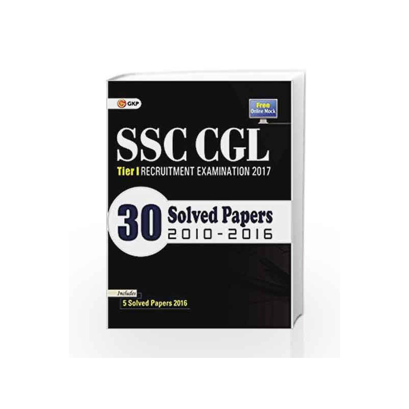 SSC CGL Tier-1 30 Solved Papers by GKP Book-9789386309143