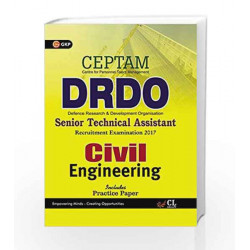 DRDO (CEPTAM) Senior Technical Assistant Civil Engineering 2017 by GKP Book-9789386309181