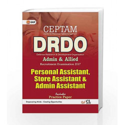 DRDO (CEPTAM) Senior Technical Assistant  Personal Assistant , Store Assistant & Admin Assistant 2017 by GKP Book-9789386309211