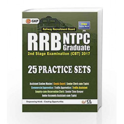 RRB NTPC 25 Practice Sets - Stage 2 Exam (CBT) 2017 by GKP Book-9789386309280