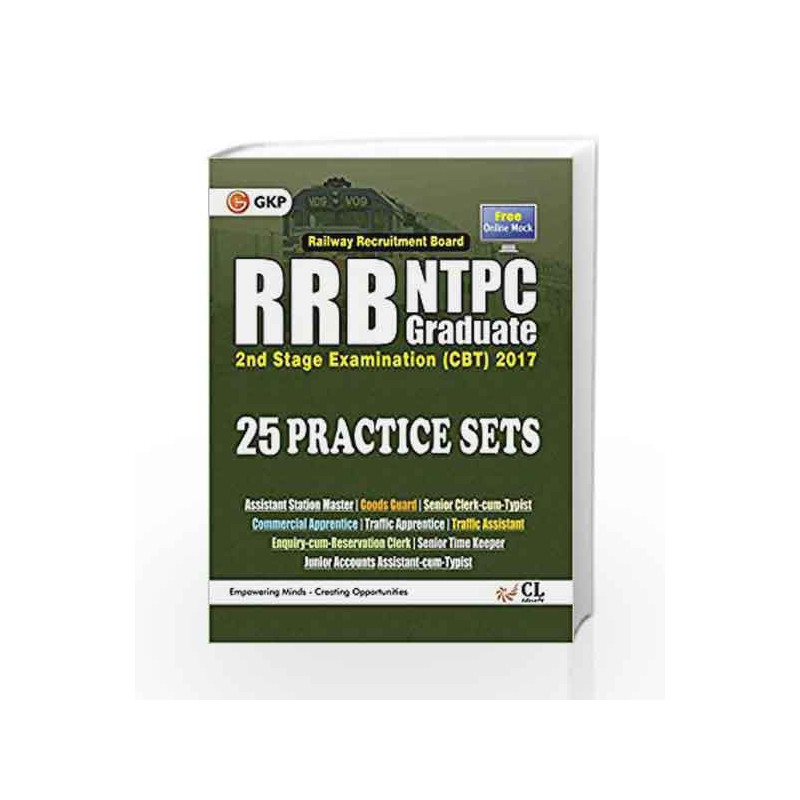 RRB NTPC 25 Practice Sets - Stage 2 Exam (CBT) 2017 by GKP Book-9789386309280