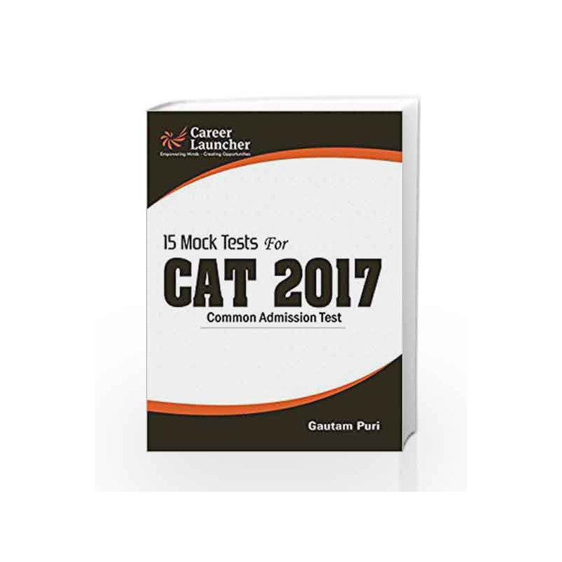 CAT 2017 -15 Mock Tests by Gautam Puri Book-9789386309426
