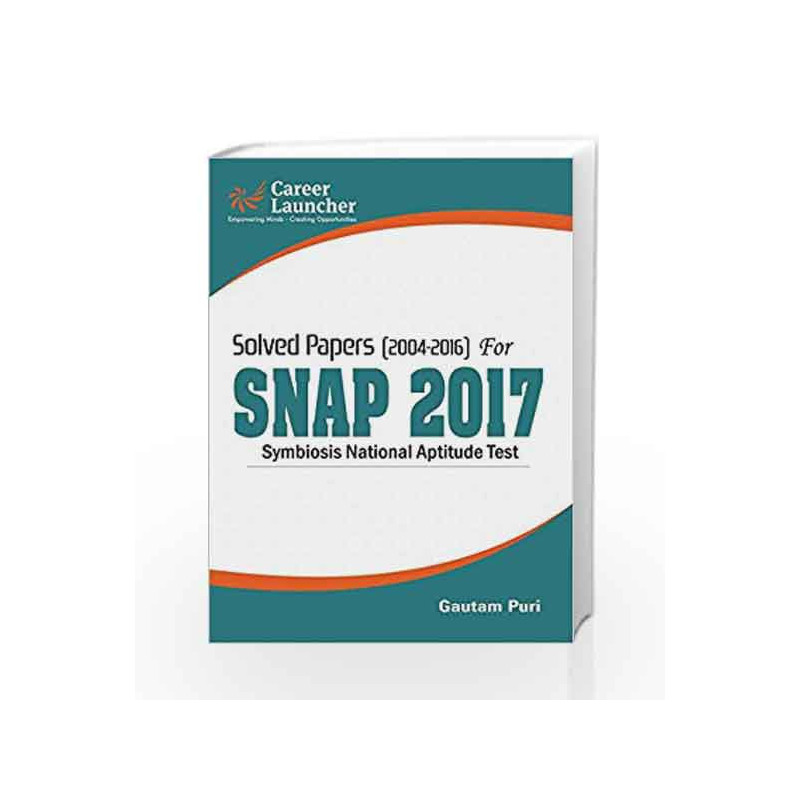 SNAP 2017 (Solved Papers 2004-2016) by Gautam Puri Book-9789386309440