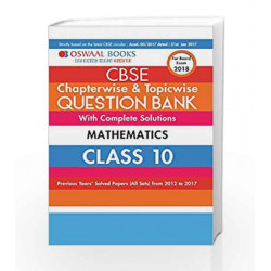 Oswaal CBSE Chapterwise/Topicwise Question Bank for Class 10 Maths (Mar.2018 Exam) by Panel of Experts Book-9789386339089