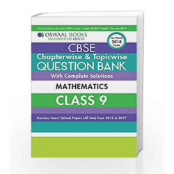 Oswaal CBSE Chapterwise/Topicwise Question Bank for Class 9 Maths (Mar.2018 Exam) by Panel of Experts Book-9789386339218