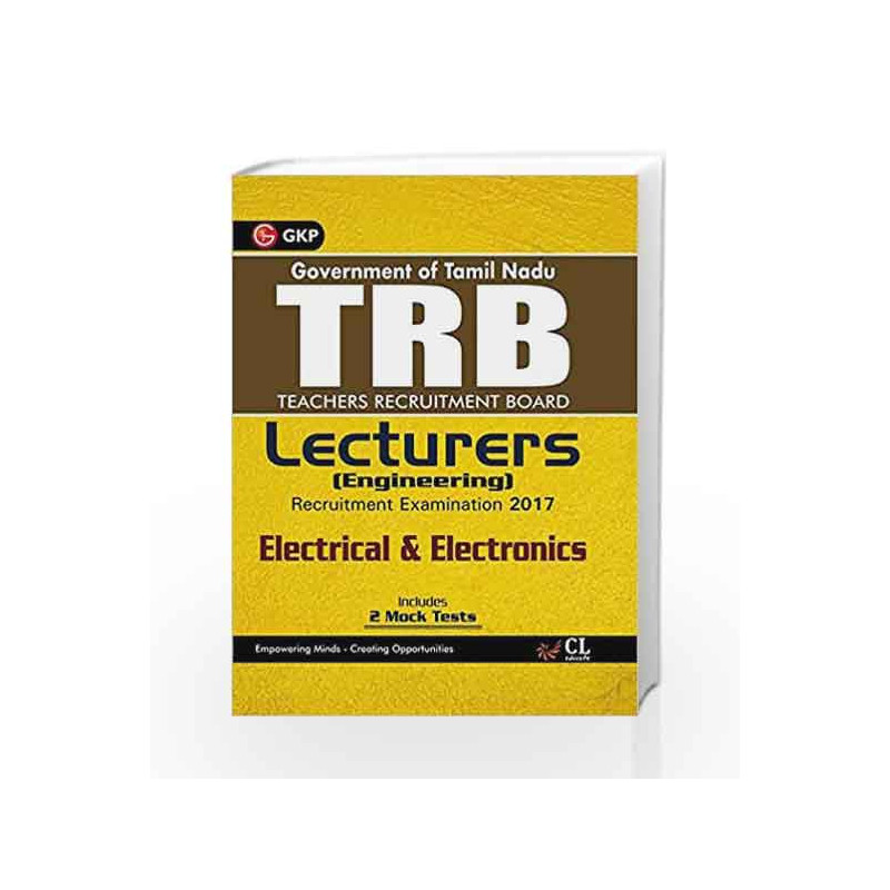 TRB Teachers Recruitment Board Lecturers (Engineering) Electrical & Electronics 2017 by GKP Book-9789386601858