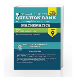 Oswaal CBSE CCE Question Banks With Complete Solution For Class 9 Term II (October To March 2016) Mathematics by OSWAAL