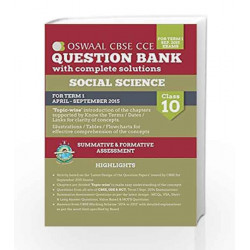 Oswaal CBSE CCE Question Banks with Complete Solution for Class 10 Term I (April to September 2015) Social Science