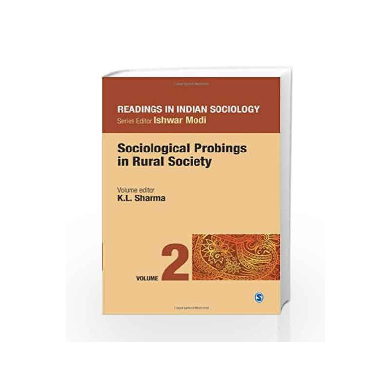 Readings in Indian Sociology: Sociological Probings in Rural Society - Vol.2 (Reading in Indian Sociology) by K L Sharma Book