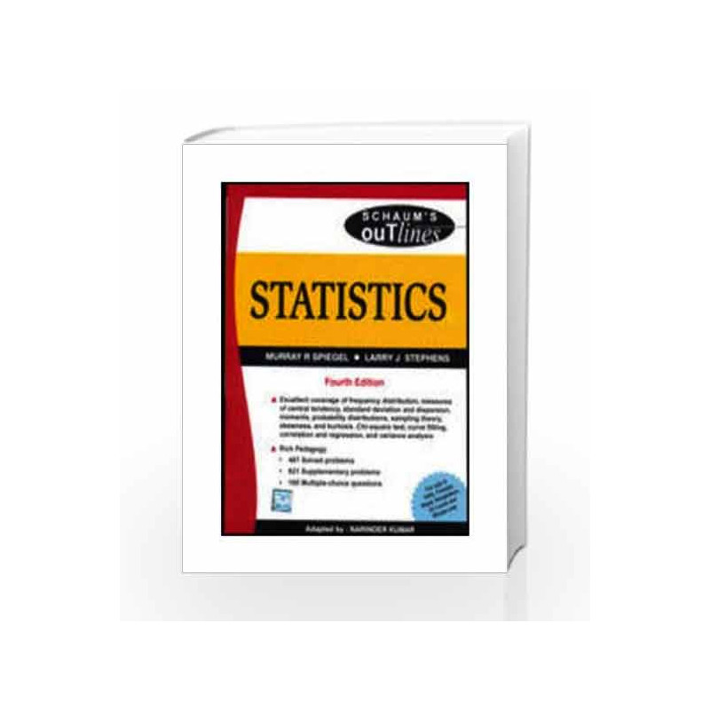 Statistics (Schaums Outline Series) by Murray Spiegel Book 9780070151536