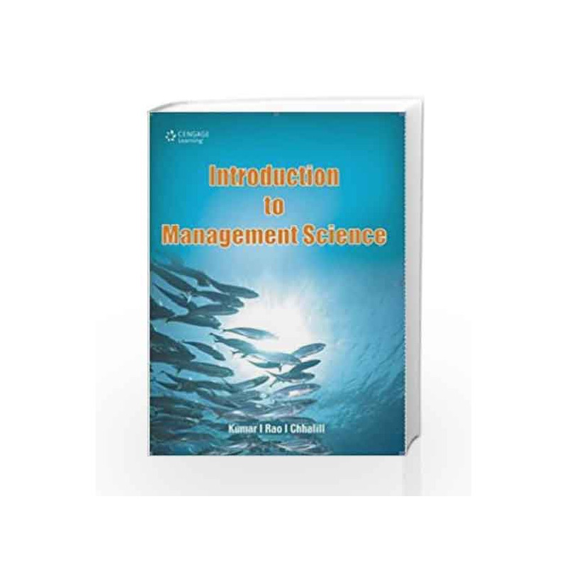 Introduction to Management Science by P. Vijay Kumar Book-9788131517109