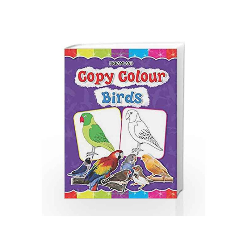 Copy Colour: Birds (Copy Colour Books) by Dreamland Publications Book-9781730174506