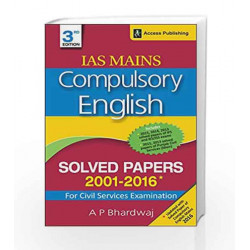 Compulsory English - Solved Papers 2001-2016 for Civil Services Examination by A.P. Bhardwaj Book-9789383454976