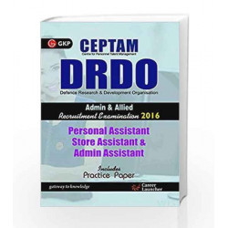 DRDO (CEPTAM) Personal Assistant/ Store Assistant/ Admin Assistant by GKP Book-9789351443674