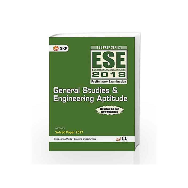 ESE 2018 Paper I General Studies & Engineering Aptitude Guide by GKP Book-9789386309525